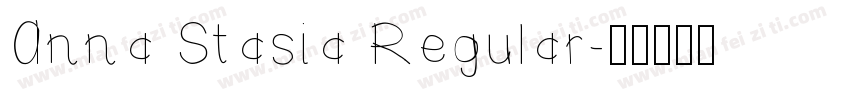 Anna Stasia Regular字体转换
